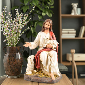 Productos en Stock Estatuas Cristianas de Resina de 8.07''H - Modelo Religioso Católico El Buen Pastor - Product Image 5
