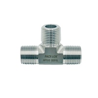 Vente directe usine – Raccord en T NPT mâle 3/8 po en acier inoxydable SS316, résistant à la corrosion, connecteur 3 voies pour systèmes de fluides et gaz haute pression