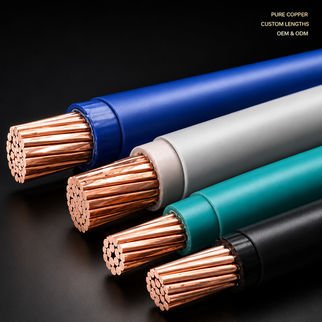 SZL THHN/THWN-2 600V PVC Nylon-Jacketed Bare Copper Conductor Power Cable for US Standard Building Wiring Electric Motors