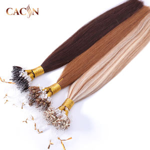 100% натуральные человеческие волосы для наращивания, оптовая продажа, шиньоны с микропетлями, вьющиеся, вьющиеся волосы для наращивания с микрозвеньями - Product Image 2