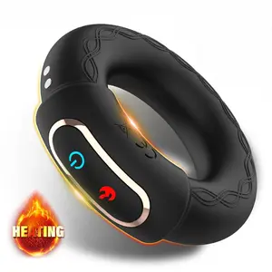 APP Control Silicone Penis Ring Stimulation Sex Toy For Man Couple Cock Ring Vibrator