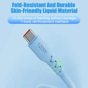Nuevo <span class=keywords><strong>Cable</strong></span> USB C de Carga Rápida de <span class=keywords><strong>2</strong></span> <span class=keywords><strong>Metros</strong></span>, 1.5 y 1 Metro, 6.0 mm de Ancho y 120 W, Tendencia 2026 - Product Image 5