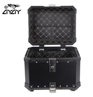 Boîte de rangement pour moto AYAY, étanche, antichoc, en alliage d'aluminium, 36L/45L/55L/65L/80L/100L, coffre arrière et supérieur