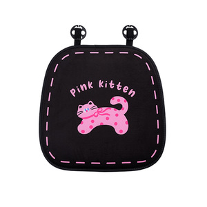 Ensemble de coussins de siège de voiture en peluche rose, antidérapant, décoratif, pour l'intérieur de la voiture, hiver - Product Image 5