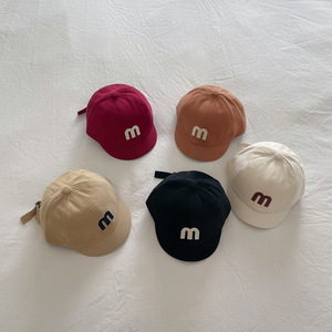 Gorro de Béisbol para Niños, Estilo Coreano, Color Sólido, Poliéster/Algodón, con 6 Paneles, Protección Solar, para Primavera y Otoño - Product Image 3