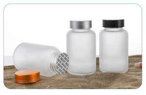 Botella de Vidrio Esmerilado de 100 ml para Productos de Cuidado de la Salud, Botella Farmacéutica para Vitaminas y Píldoras con Tapa de Aluminio - Product Image 3