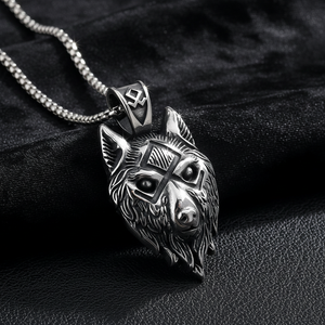 Collar con Colgante de Hacha Vikinga de Acero Inoxidable Personalizado, Runa Othala, Joyería de Mitología Nórdica, Amuleto Unisex Retro Gótico Hip Hop, Regalo - Product Image 1