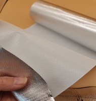 Feuille de film mylar diamant à réflexion diffuse blanc argenté, 4 pieds * 100 pieds