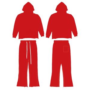 ชุดวอร์มกางเกงวอร์มสองชิ้นสำหรับผู้ชายชุดวอร์มกางเกงวอร์มสีพื้นสำหรับวิ่ง - Product Image 5