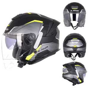 Casco LS2 OF618 <span class=keywords><strong>VERSO</strong></span> 2 Nuevo, Casco Tres Cuartos, Doble Visor, Abierto, <span class=keywords><strong>para</strong></span> Motocicleta, Scooter, Bicicleta - Product Image 3