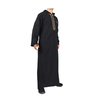 Thobe traditionnel marocain pour homme à manches longues avec capuche, disponible en 6 couleurs