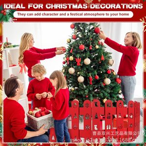 Wooden <b>Christmas</b> <b>Tree</b> Fence <b>Base</b> Rectangle Reusable <b>Christmas</b> Decoration <b>Tree</b> Skirt Protective Fence - Product Image 4