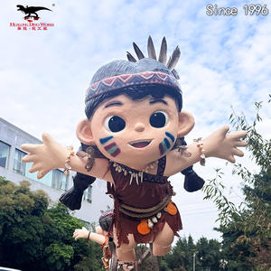 Kabile Tarzı Simüle Edilmiş Figür Animatronik Çizgi Film Karakterleri Modeli Resimle Özelleştirilmiş - Product Image 1