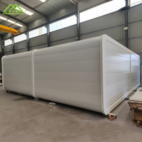 Maison capsule double en acier préfabriquée haut de gamme personnalisée, espace spacieux pour bureau, appartement, activités de plein air, fête, camping