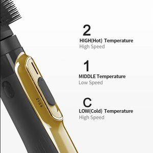 Secador de Pelo Profesional de 1200 Vatios con Cepillo de Aire Caliente y Cepillo Redondo para Rizos y Ondas, Accesorio de Peine, Uso en Hoteles - Product Image 4