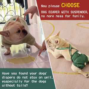 Tirantes reutilizables OEM Pañal para mascotas Lavable Ajustable Tirante para perros Pañales para perros femeninos para el período de calor - Product Image 2