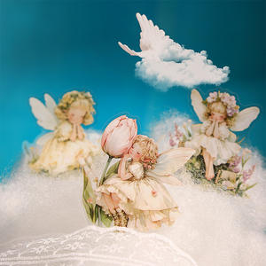 30 feuilles/paquet autocollant Pack conte <span class=keywords><strong>de</strong></span> fées jardin série personnage fille main <span class=keywords><strong>compte</strong></span> matériel Collage Base européenne 6 styles - Product Image 3