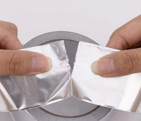 Ruban adhésif en aluminium pour CVC avec colle à solvant et papier de protection, pour l'étanchéité des réfrigérateurs et des conduites industrielles