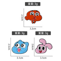Dibujos animados comedia personaje animado esmalte pines Kawaii animación papel conejo gato Metal broches mochila solapa insignia joyería regalos