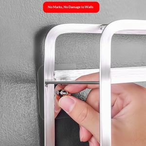 Support de rangement pour ongles en acrylique sans trace, adhésif sans perçage, <span class=keywords><strong>autocollant</strong></span> à visser, crochets suspendus, panneau mural pour trous de clous - Product Image 4