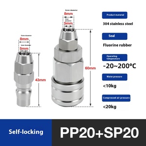 T0925 304 paslanmaz çelik hızlı bağlantı fişi parçaları yeni durum trakea pnömatik Tee değişken çap ortak - Product Image 5