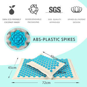 Harbour-alfombrilla de acupuntura Natural para aliviar el dolor de espalda y cuello, juego de almohada - Product Image 2