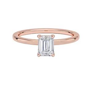 แหวนเพชรโมอิสอัญมณีสีทอง10K สำหรับผู้หญิงแหวนแต่งงานโมอิสซาไนต์สีเหลืองทอง - Product Image 3