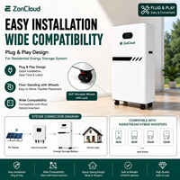 Batterie solaire LiFePO4 à décharge profonde 48V 51.2V 10kWh 16kWh 20kWh 30kWh, batterie lithium rechargeable pour stockage d'énergie domestique