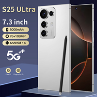 Teléfono Móvil S25 Ultra 5G 2025 con Pantalla HD de 6.9'', 12GB+512GB, S-Pen, Android 15, Idiomas Francés/Español, 4G/5G WiFi