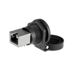 Lshitech IP68 <span class=keywords><strong>RJ45</strong></span> CAT5/CAT5E kết nối không thấm nước ngoài trời M22 Panel Tường Núi che chắn vượt qua thông qua nữ mạng - Product Image 2