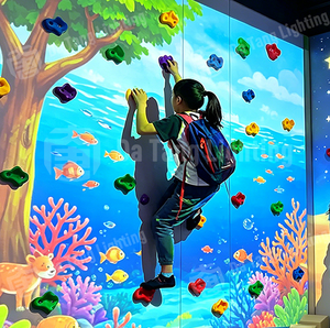 Système de jeu de projection murale pour enfants en salle de jeux avec équipement d'escalade interactif pour des expériences amusantes - Product Image 2