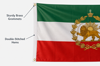 Drapeau en polyester 3x5 double face, grande taille, personnalisable, imprimé numériquement, pour extérieur – Livraison rapide – Offre spéciale