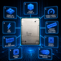 Processeur de serveur Xeon Gold 6148 16 cœurs 40 threads 2,4 GHz DDR4-2666 LGA3647 testé pour la virtualisation