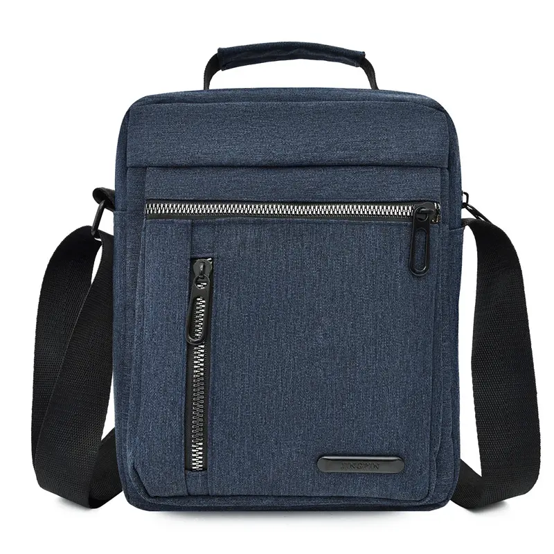 Custom Logo OEM Factory Vintage Canvas Satchel Messenger Bag Men Travel Shoulder Bag with Adjustable Shoulder Strap