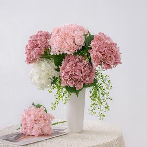 Nueva llegada de alta calidad látex blanco naranja amarillo hortensias <span class=keywords><strong>Hortensia</strong></span> artificial - Product Image 5