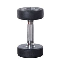 Haltère Rond Noir de Fitness Personnalisé en Caoutchouc, 20 Livres, 90 lb, Haltères Réglables en Chrome de 20 kg, 12 kg, 25 kg