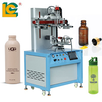 Máquina de Serigrafía Semiautomática de 3 Servomotores para Botellas de Plástico, Cristalería, Metal, Frascos y Tubos - Nueva