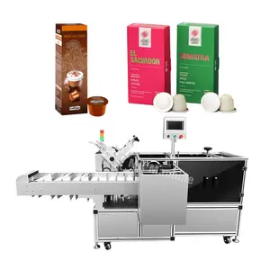 Macchina imballatrice automatica multifunzionale della scatola di cartone della carta della capsula del caffè