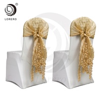 Housse de chaise en spandex pour événements de mariage, décoration florale pour banquet et dîner, vente en gros