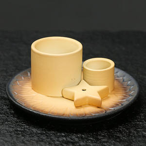 Porte-encens en céramique colorée Palo Santo 2026, brûleur <span class=keywords><strong>d</strong></span>'encens de méditation, bol vulcan, briquet à allumettes - Product Image 5