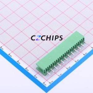 JL396V-39612G01 Plug-in Terminal Block Through hole,P=3.96mm Connector Board-to-Board / Socket - Open 1x12P 3.96mm Green - Product Image 2