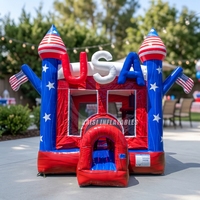 Château gonflable commercial double couture USA pour enfants, idéal pour la location