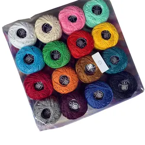 China Supplier Recycled Cotton Polyester Cross Stitch Balls Thread For Embroidery