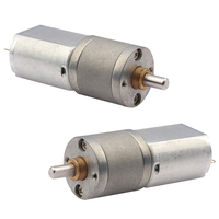 Motor Gear Logam Kecil 20MM 80 150 170 RPM 0.3~3kg.cm 3V 5V 6V 12V Motor Gear DC Listrik Kecil Poros Keluaran Tengah Sumbu D
