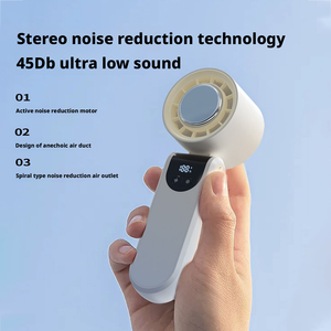 Elektrische ventilator, slimme oplaadbare batterij-aangedreven draagbare mini huishoudelijke handkoelende spray mini jet ventilator - Product Image 3