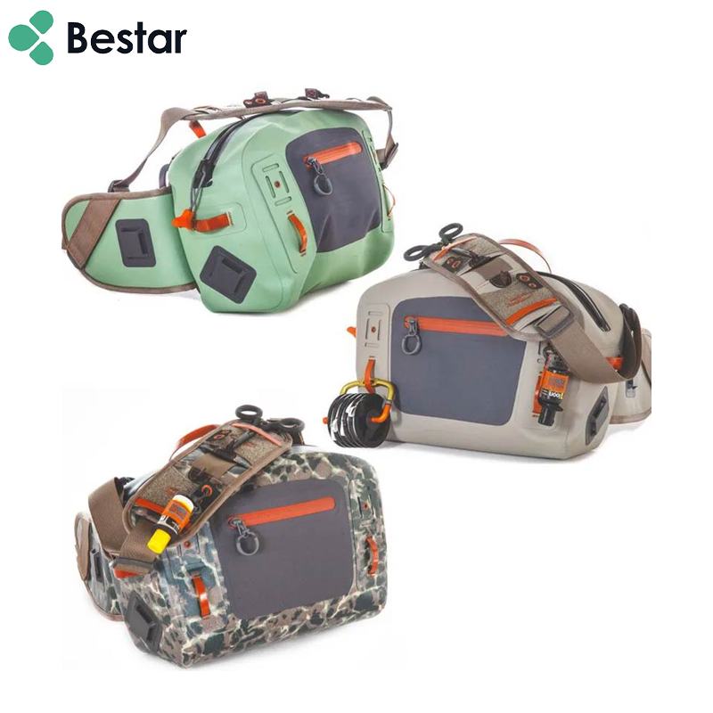 Biniveil Sac Bandoulière Homme - Grand Sac À Bandoulière Étanche 5L | Kit De Matériel De Pêche Pour Voyage, Camping, Randonnée, Pêche En Rivage, Surf, Eau Salée, Poisson-Chat Et Perche
