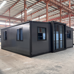 Casa Contenedor Expandible de 2 Dormitorios Lista para Usar, Casas Prefabricadas Modulares de Acero de 20 pies, Diseño Moderno para Apartamentos - Product Image 1