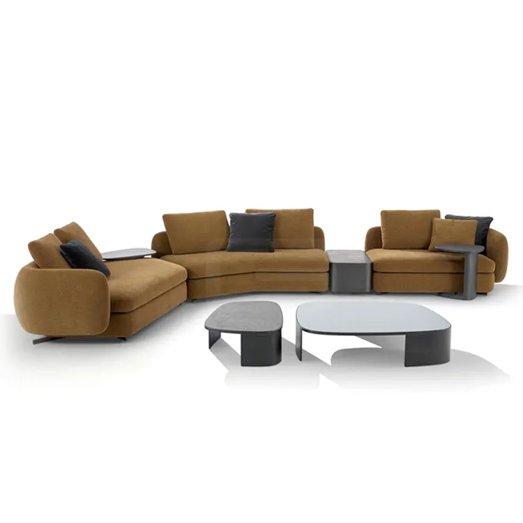 Sofá Seccional de lujo para el hogar, conjunto de muebles italianos de diseño moderno de alta calidad, para sala de estar