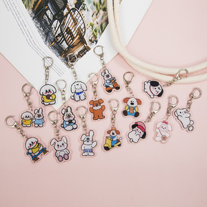 Karikatür Sevimli Panda Dijital Fotoğraf Akrilik Anahtarlık Yüzük Yaratıcı 2D 3D Hayvan Kolye Hatıra Hediye Su Geçirmez Hafif - Product Image 1