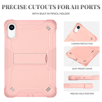 Étui de tablette robuste antichoc en PC et silicone pour Redmi Pad SE 11 pouces avec béquille intégrée
